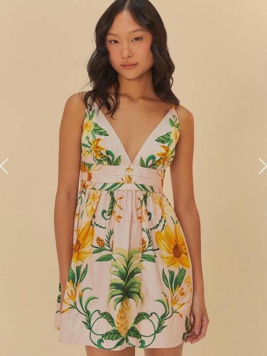 FARM Rio Dresses & Skirts - FARM Rio Beleza de Abacaxi Pineapple Beauty Pink Mini Dress